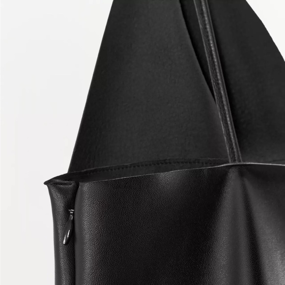 ZARA LACE LEATHER DRESS - Picture 8 of 16